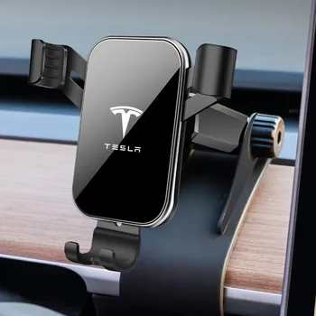 Auto Telefona Turētājs Paneļa Īpašu Mobilo Telefonu Auto Turētājs Stils Mount Stāvēt GPS Displeja Turētājs Tesla Model 3 2016-2019