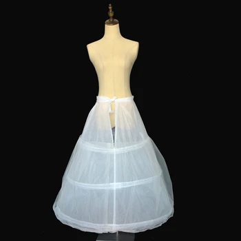 Noliktavā 3 Stīpām Apakšsvārki par kāzu kleitu, Kāzu Aksesuāri Bezmaksas Piegāde Krinolīns Lēti Underskirt Bumbu Kleita
