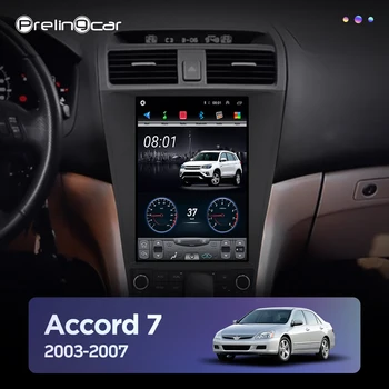 Automašīnas Radio Multimediju Navigatio Video Atskaņotājs Honda Accord 7 2003. - 2007. Gadā Tesla stila Vertikāla Ekrāna Stereo Nē 2 din Android 9.1