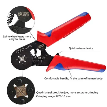 Gredzenu Gofrētu Instrumentu Komplekts, Skrūvēm sawtooth Self-regulējams Sprūds Vadu Spailes Crimper Komplekts ar 1250pcs Vadu Spailes^*