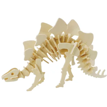 NIDALE modelis Bezmaksas piegāde 3D koka atjautības Dinozauru Sērijas puzzle rotaļlietas DIY bērniem, roku darbs Montēt Modelis