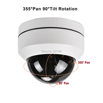 CCTV Drošības TVI CVI AHD 1080P PTZ Dome Kamera 4in1 Pan Tilt 2.8~12mm Objektīvs 4X tālummaiņas IS 50M Ūdensizturīgu IP66 Vandalproof UTC RS485