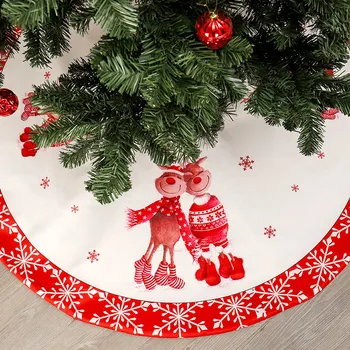 Karsti pārdod Ziemassvētku eglītes svārki Ziemassvētku eglītes apakšas dekoratīvo koku svārki 120 cm Ziemassvētku Eglīte Svārki ziemassvētku vainags