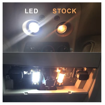 14pcs White LED Gaismas Griestu Spuldzes Interjera Komplekts piemērots 2007-2016 2017 Chevrolet Piepilsētas Tahoe Kartē Licences numura zīmes Lukturi