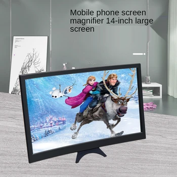 3X 4X Ultra Skaidrs, Izliekta Ekrāna Mobilo Tālruni Palielināmā Stikla 14 Collu Izliektu Palielināmo Stiklu, Akrila Zilā Objektīvs