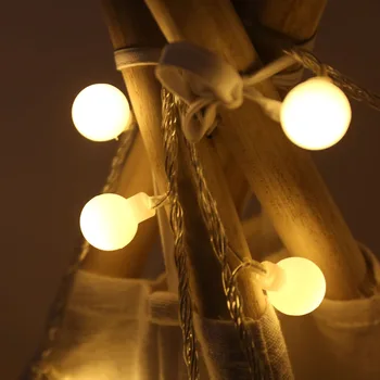 2M 10 LED Mazo Bumbu Siltu Ziemassvētku egle Pasaku Gaismas Led String Kāzu Vainags Mājas Jaunā Gada, Ziemassvētku Rotājumi, Dāvanu