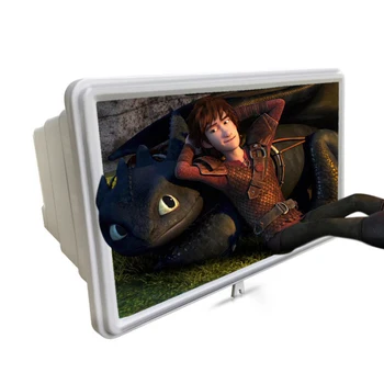 12inch Universāls Ekrāns Pastiprinātājs Professional Mobilā Tālruņa Ekrāna Lupa Portatīvo 3D Filmas Video Palielināt Statīva Turētājs Paplašināt