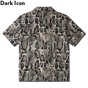 Tumši Ikona Čūska Havaju Krekls 2020. Gada Vasaras Vintage Krekli Vīriešu Apģērbu Streetwear