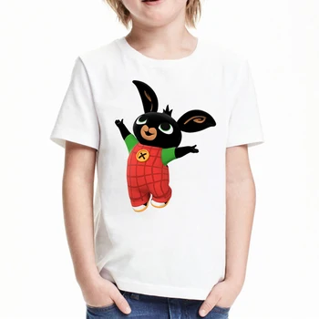 Bing karikatūra t krekls meitenēm tshirt cute meitene t-krekls Bērnu Apģērbs bērnu apģērbs zēniem Bing Truši, grafiskais t krekli