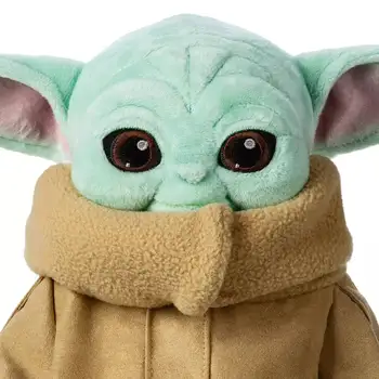 Disney 30cm Bērnu Yoda Plīša Lelles Ar Mandalorian Star Wars Bērnu Grogu Rīcības Attēls Lelle, Rotaļlietas, Gudrs Karikatūra Plīša Lelles Dāvanas