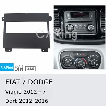Viena Din Auto Fascijas Radio Panelis FIAT Viagio 2012+ / DODGE Dart 2012. - 2016. Gadam Dash Komplekts Uzstādīt Plāksni Bezel Facia Adapteris Vāciņu