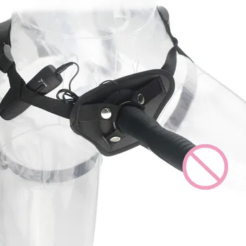 Strapon Dildo Vibrators Sievietēm, 7 Speed Tālvadības pults Siksnu Anālais Butt Plug Seksa Rotaļlietas Unisex Pāri Josta