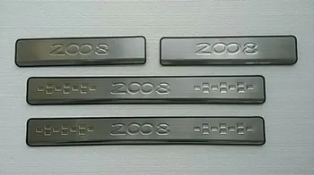 Auto stils par-2019 Peugeot 2008 Augstas kvalitātes nerūsējošā tērauda Pretnodiluma Plāksnes/Durvis, Palodzes Auto piederumi