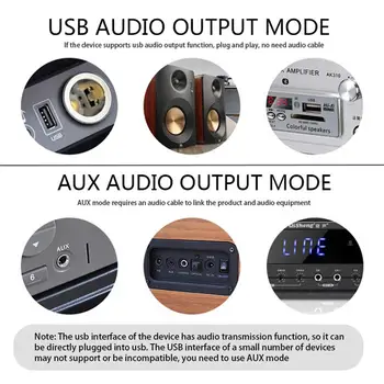 KN318 Modernizētas Bluetooth 5.1 Audio Uztvērēju RCA un 3,5 mm AUX Pieslēgvieta, USB Dongle Mūzikas Bezvadu Adapteri, Lai Auto PC TV Austiņas