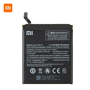 Xiao mi Oriģinālā BM36 3200mAh Akumulatoru Xiaomi Mi 5S MI5S M5S BM36 Augstas Kvalitātes Tālruņa Baterijas Nomaiņa
