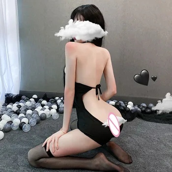 Sexy Lingerie Bunny Anime Meitene Peldkostīms Uzstādīt Gudrs Lolita Apakšveļa Cosplay Lesbiešu Erotiska Velns Porno Istabene Kostīms Sievietēm
