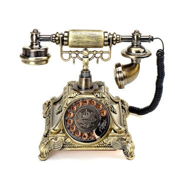 Eiropas Modes Vintage Telefona Grozāmos Plāksnes Rotācijas Dial Telefons Antīko Telefonu, Fiksēto Tālruņa Office Home Hotel