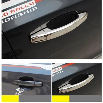 Par Opel, Chevrolet Sonic Aveo Barina 2012~2020 Chrome Oglekļa Šķiedras Auto Durvju Roktura Vāciņš Melns Auto Stils Aksesuāri