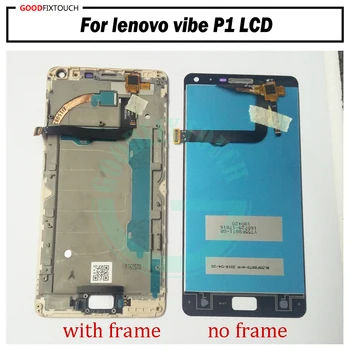 Lenovo vibe P1 P1c72 P1a42 p1c58 p1 Turbo P1 Pro P1MC50 LCD Displejs, Touch Screen Digitizer Montāža ar rāmi