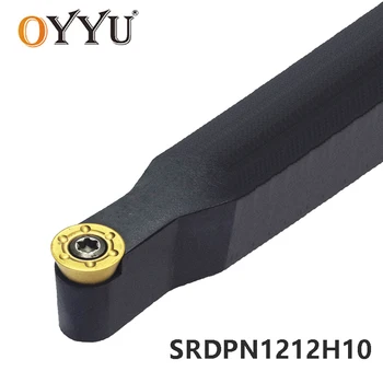 OYYU 12mm SRDPN 1212 SRDPN1212 SRDPN1212H10 Virpošanas Instrumentu Turētāja Karbīda Ieliktņiem, Virpas, Frēzes Kāta CNC izmantot RPMT10 ieliktņiem