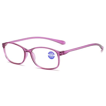 XojoX Anti-zila Gaisma Lasīšanas Brilles Sieviešu Retro tīrtoņa Krāsu TR90 Sveķu Vīriešu Datora Aizsardzību Presbyopic Brilles