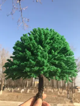 Vilcienu ainavu smilšu galda modelis koku seno koka imitācijas bagāžnieka krāsu pielāgošana, sazinieties ar klientu apkalpošanas