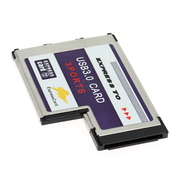 Karstā Pārdošanas Augstas Kvalitātes 3 Ostas Paslēpta USB 3.0 USB3.0 līdz Expresscard Express Card 54 54 mm Adapteris Konvertētājs