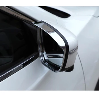 Automašīnas Atpakaļskata Spogulis, Lietus Uzacu Ietilpst Chrome Apdare Priekš Nissan Qashqai J11 2016 2017 2018 ABS Chrome Oglekļa Šķiedras Stils