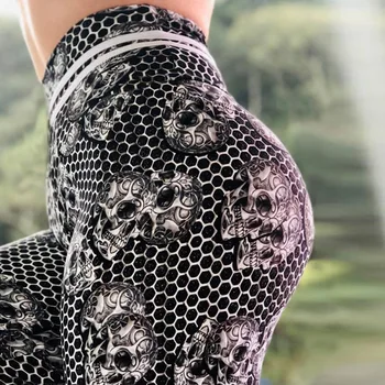 2019 Rozā krāsu Zeķes Karstā Pārdot Sieviešu Melnais push up legins Digitālās Drukas Bikses Bikses Plus Lieluma Stiepuma legging