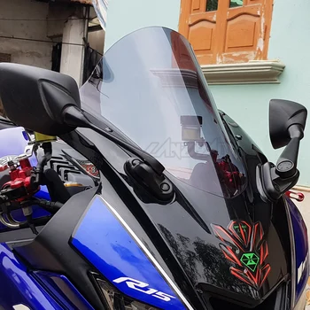 Motocikla Priekšējā Vējstikla PC Dūmu Vēja Deflektoru Motociklu Piederumi Yamaha YZF R15 V3 2017 2018 2019 2020