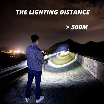 Super Spilgti 4 Core P90 LED Lukturīti Ar Maksas Displejs Funkciju Apgaismojuma attālums pārsniedz 500 metri Piemērots āra
