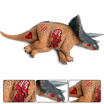 Oenux Aizvēsturiskos Jurassic Dinozauru Simulācijas Triceratops Liemeņa Dinozauri Līķis Modeļa Darbības Rādītāji Brinquedo Rotaļlietas Bērniem