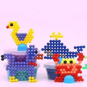 6000pcs DIY Burvju krelles Dzīvnieku Veidnes Roku Padarot 3D Puzzle Bērniem Izglītības krelles, Rotaļlietas Bērniem Pareizrakstības Papildināt
