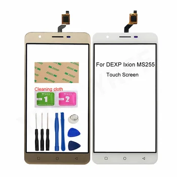Par DEXP M LTE 5 Touch Ekrāns DEXP MS255 BS650 BL150 Z355 Z455 ES355 Touch Screen Digitizer Priekšējā Stikla Panelis Sensoru