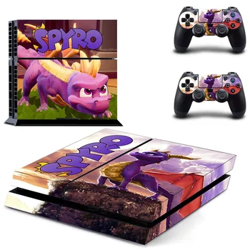 Spyro Pūķis PS4 Ādas Decal Uzlīmes Par PlayStation 4 Konsole un 2 Kontrolieri PS4 Ādas Decal Uzlīmes
