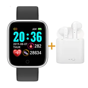 Karstā Pārdošanas Y68 Smart Skatīties Sieviešu D20 Pro Vīriešu Smartwatch Apple IOS, Android vai Sirdsdarbības ātruma Monitors, asinsspiediena Pievienot Sporta austiņas