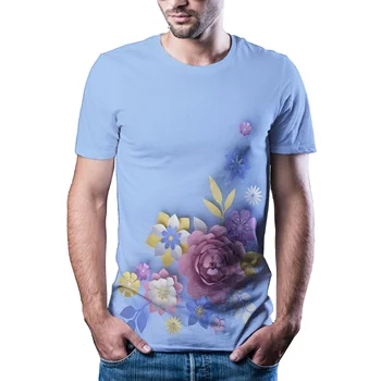 Pie Baltā un zilā ūdens T krekls Vīriešiem ir Smieklīgi Burbulis 3D T-krekls Uzdrukāts Unisex) Ikdienas Topi Jauns Harajuku Īsām Piedurknēm Tshirts Vīriešiem