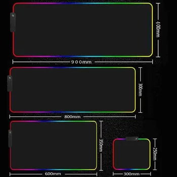 Gaming Peles Paliktņa Dzīvnieku Tiger RGB LED Liels Spēlētājs Peli-pad, USB, Krāsains Gaismas, Datoru, DATORU Perifēro Mat Tastatūras Galda Pad