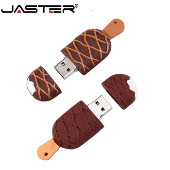 JASTER USB 2.0 Karikatūra popsicle Usb Flash Drive 4GB 8GB 16GB silikona U Stick 4GB 8GB 16GB 32GB 64GB saldējums pendrive