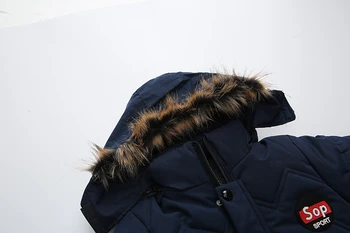 2019 zēnu mēteļi un jakas izmērs 2-5t vecuma smagsvara husky ziemas rudenī kritumu apģērbu sabiezējums kapuci vilnas rāvējslēdzēju