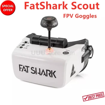 2019 Jaunu FatShark Scout 4 Collu 1136x640 NTSC/PAL Auto Izvēloties Reklāmas FPV Brilles Video Austiņas, Iebūvēts Akumulators DVR