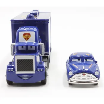Disney Pixar Automašīnām, Oriģinālo No. 51 Mack Truck+Mazais Auto Doc Pasakains Hudson Lējumiem Metāla Sakausējuma Un Plastmasas Modle Auto Bērniem