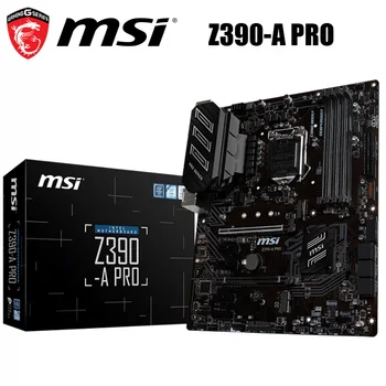 MSI Z390-PRO Mātesplati LGA 1151 Intel Z390 DDR4 64GB Core i9/i7/i5/i3 Sākotnējā Darbvirsmas MSI Z390-PRO Mainboard 1151 M. 2