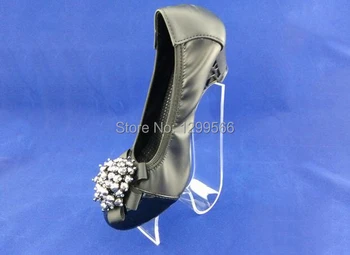 10pcps Modes S-forma, skaidrs, akrila Apavu displejs stāvēt kurpes aprūpes rāda stāvēt augstiem papēžiem Kurpes displeja turētājs plaukts