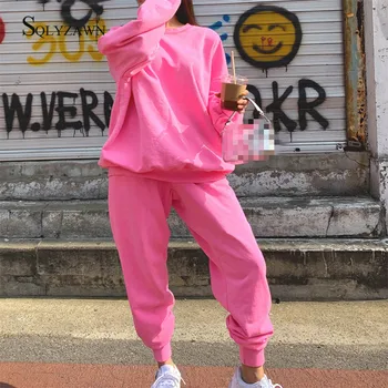 Candy Krāsu Sieviešu Pelēkā Vārna Sporta Krekli Autum Ziemas Japāņu Modes 2020. Gadam Lielajam Dāmas Puloveri Silts Zaudēt Streetwear Jaka