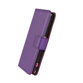Z1 Kompakts Augstas Kvalitātes Ādas Kartes Turētāju Maksts Z1 Mini Magnētisko Flip Cover Case For Sony Xperia Z1 Kompakts M51w D5503