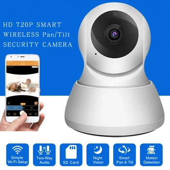FEISDA 1080P IP Kameras Bezvadu Wifi Iekštelpu Mājas Drošības Uzraudzības CCTV Tīkla Nakts Redzamības P2P Tālvadības Skats