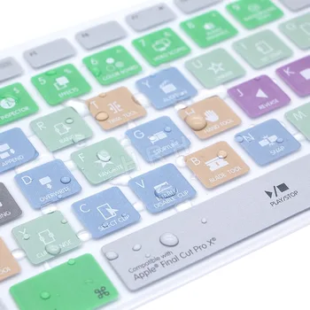 Final Cut Pro X Karstie taustiņi Dizaina Tastatūras Vāciņš Ādas Apple Keyboard ar Ciparu Tastatūru, USB Vadu, lai iMac G6 DesktopPC Vadu