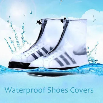 PVC Modes Ūdensizturīgs Lietus Pieslēgvietas Vāciņu Vīriešiem Sieviešu Kurpes Aizsargs Atkārtoti Boot Lietus Pārsegs par Sneaker Kurpes Aksesuāri