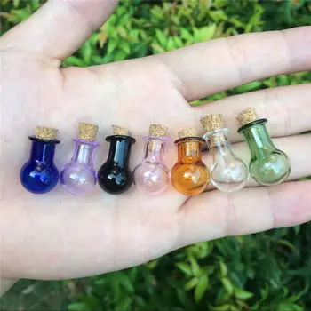 Mini Stikla Pudeles Bumbu Formas Gudrs Pudeles Ar Korķa Krāsas Pudelītēm Dāvanu tiny, kas Vēlas Burkas Pudeles Samaisa 7 Krāsas, Bezmaksas piegāde
